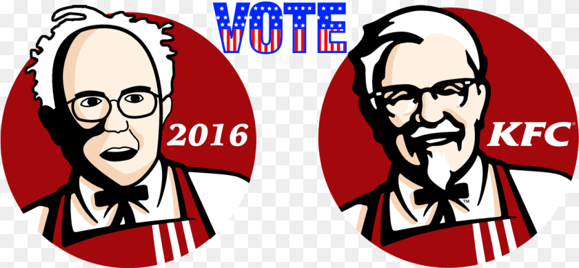 1201x556 Download Colonel Sanders Kfc Logo Hd Kfc Logo, Person, Accessories, Adult, Face Sticker PNG