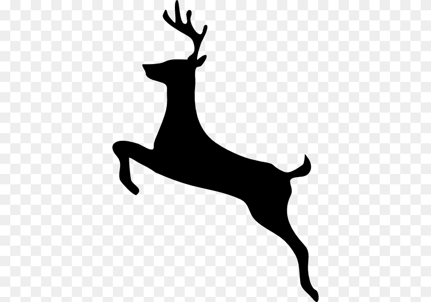402x590 Download Deer Clipart, Animal, Mammal, Silhouette, Stencil Sticker PNG
