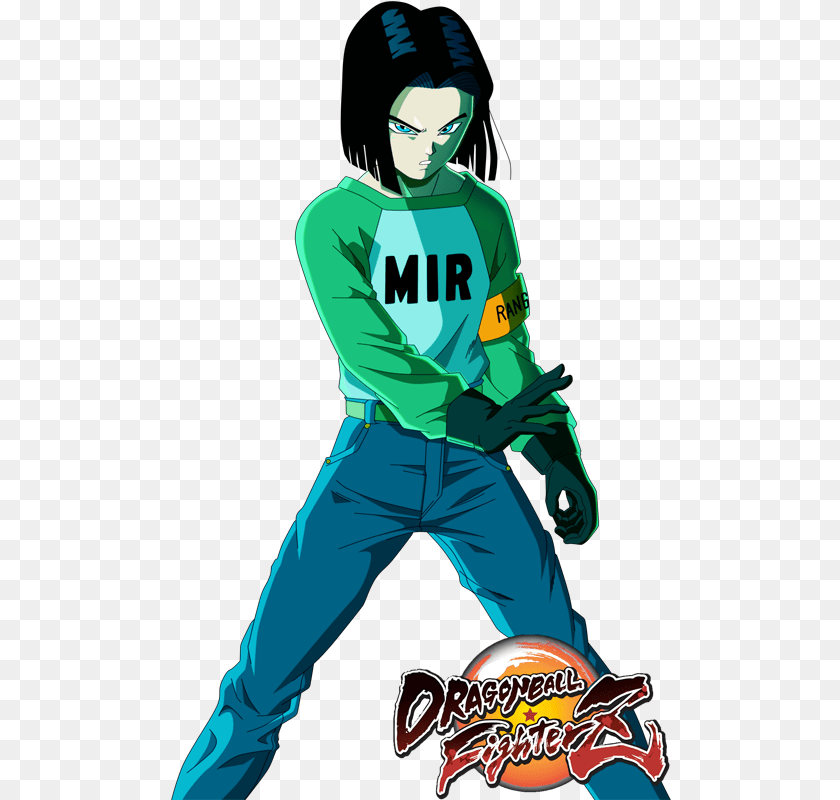 501x800 Download Dragon Ball Fighterz Android 17 Dragon Ball Super, Adult, Person, Man, Male PNG