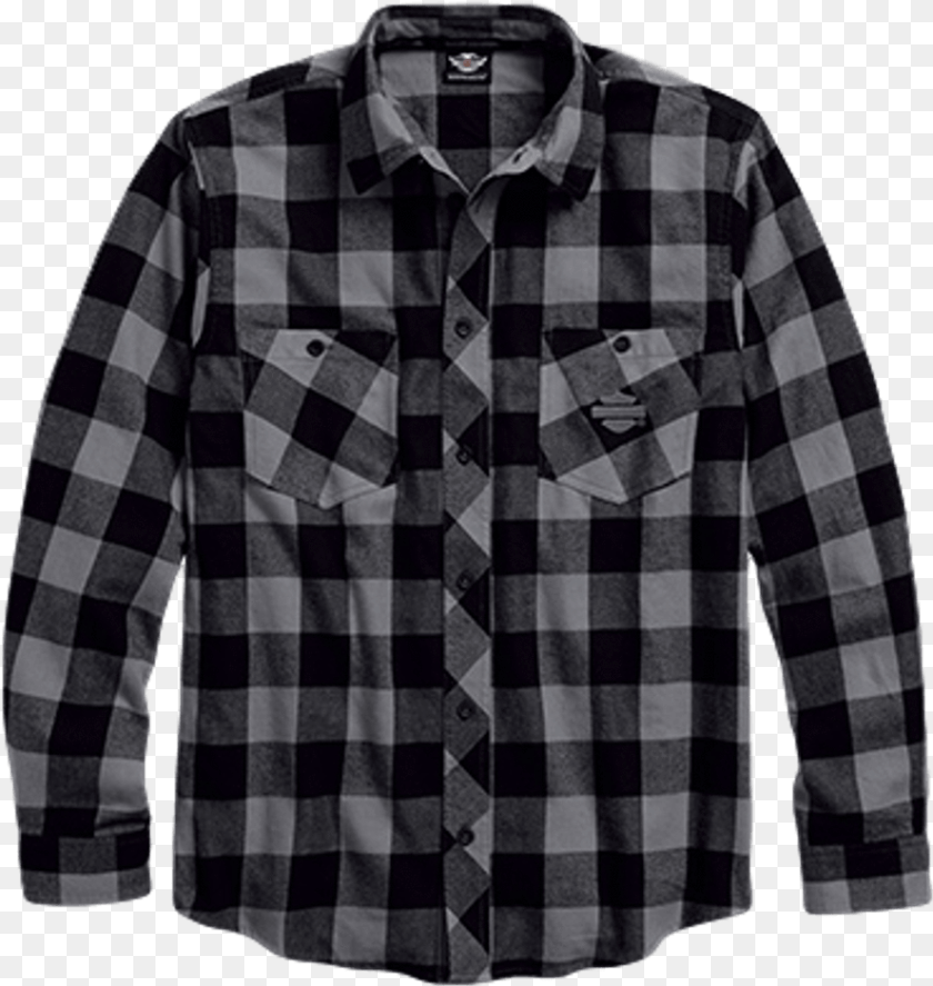 888x938 Image Harley Davidson Brushed Plaid, Clothing, Dress Shirt, Long Sleeve, Shirt Clipart PNG