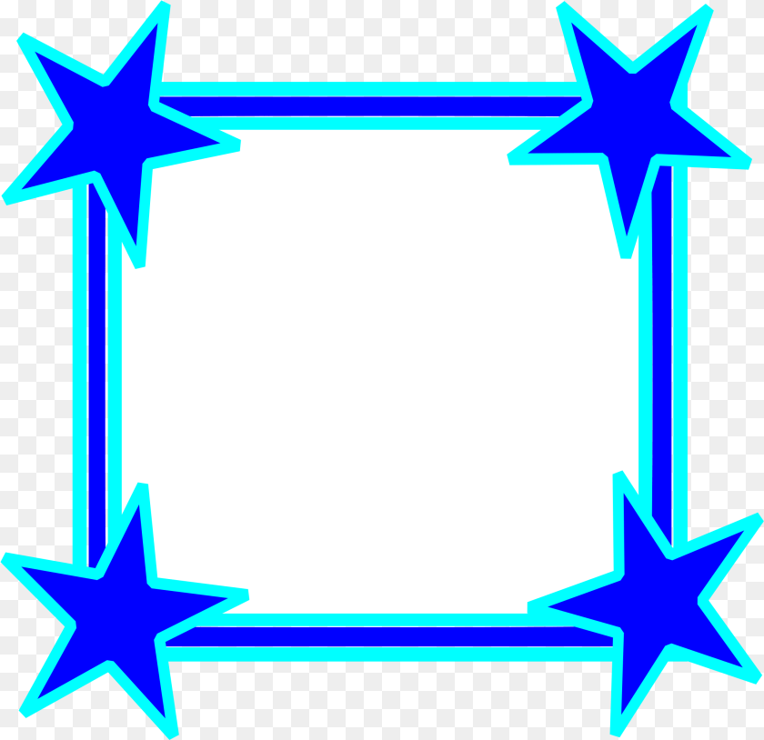 Hd Border Frame Fancy Bright Border, Star Symbol, Symbol, Gas Pump, Machine Sticker PNG