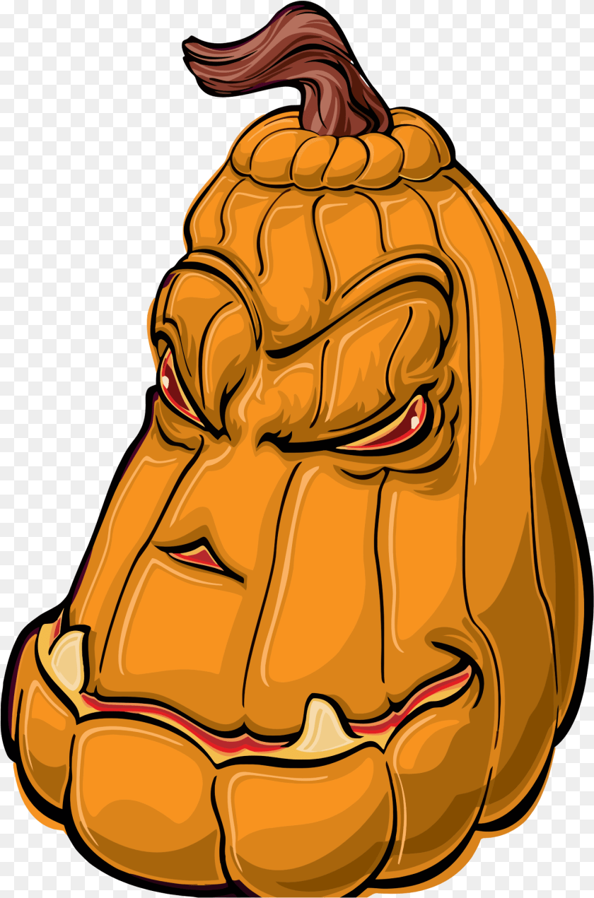 1509x2283 Hd Vacation Pumpkin Halloween Cartoon Happy Kartun Keren, Emblem, Symbol, Bag Clipart PNG