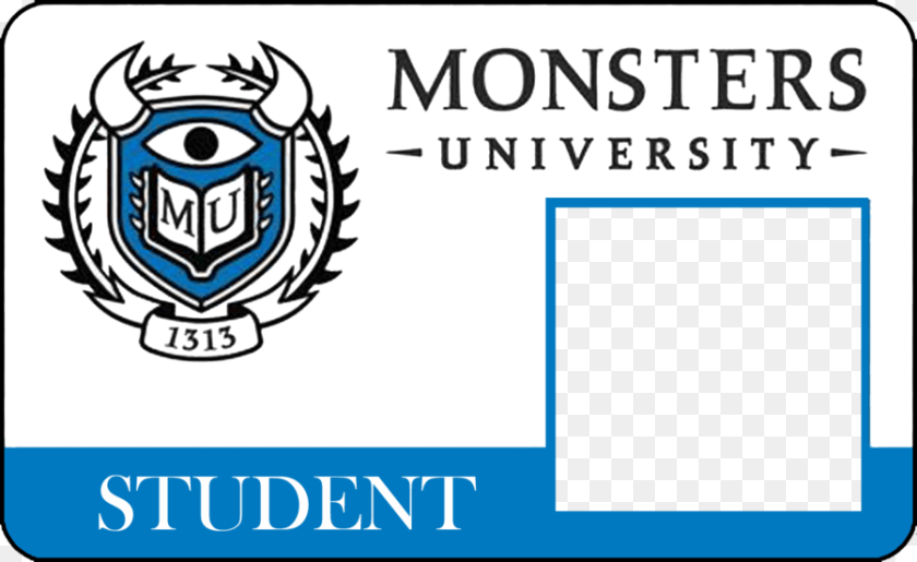 900x552 Download Monsters University Id Card Clipart Mike Wazowski, Text, Document, Id Cards PNG