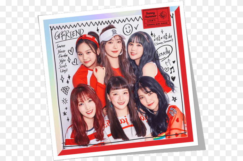 586x557 Download Music Itunes Gfriend Gfriend Summer Mini Gfriend Sunny Summer Album, People, Person, Teen, Portrait PNG