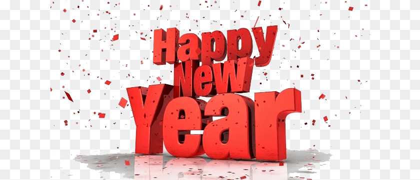 641x361 Download New Year 2017 6 Happy New Year, Text, Bulldozer, Machine Sticker PNG