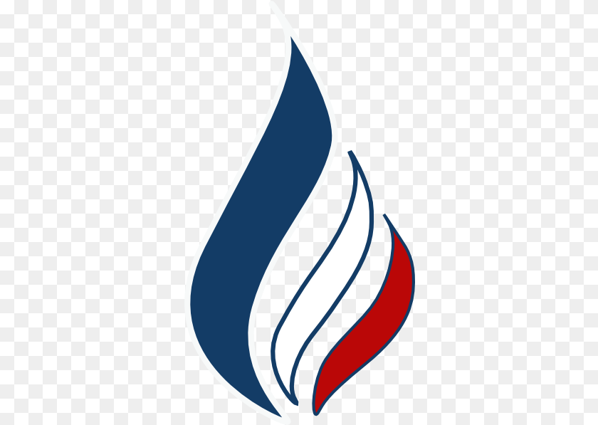 325x597 Red White And Blue Flame Red White And Blue Flame, Clothing, Hat, Sticker, Logo Transparent PNG