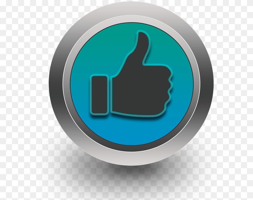 667x666 Download Thumbs Up Like Button Full Size Image Pngkit Emblem, Body Part, Hand, Person, Clothing PNG