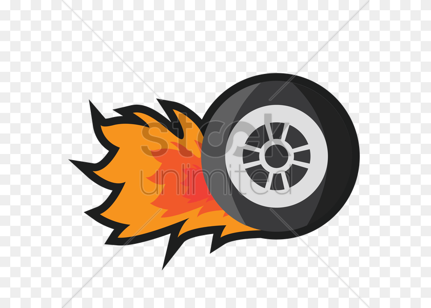 600x600 Download Wheel On Fire Clip Art Tire On Fire, Alloy Wheel, Vehicle, Transportation, Spoke Clipart PNG