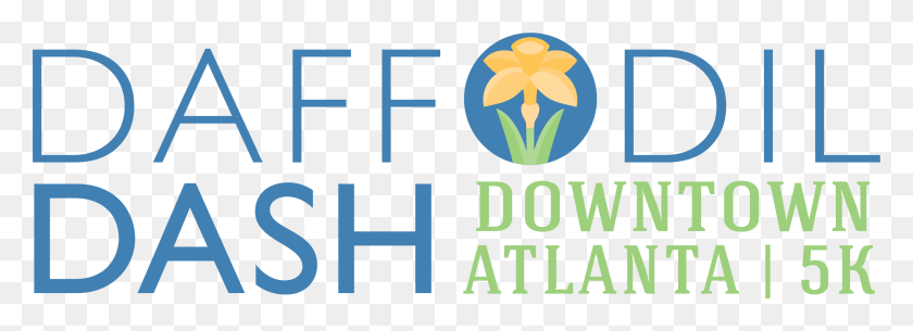 2658x837 Downtown Daffodil Dash City, Text, Logo, Symbol HD PNG Download