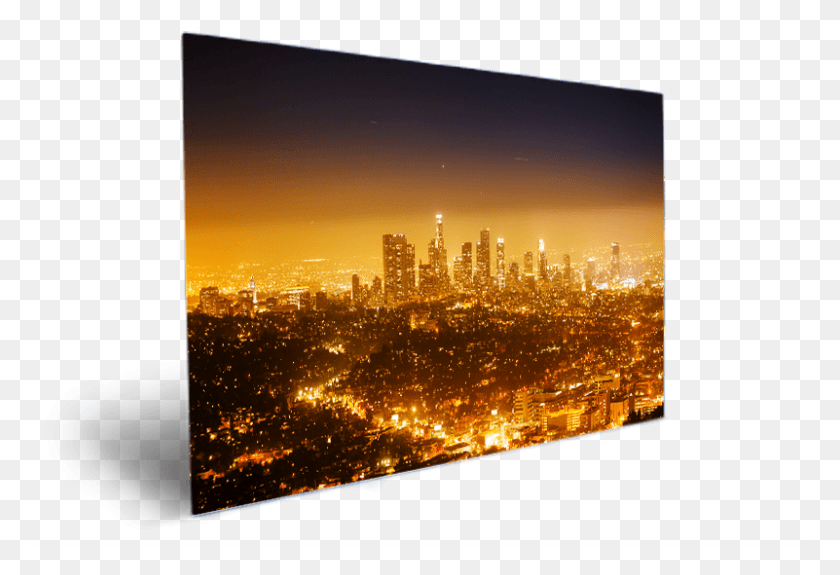 801x529 El Centro De Los Ángeles Skyline Orange Skyline, Metropolis, Ciudad, Urban Hd Png