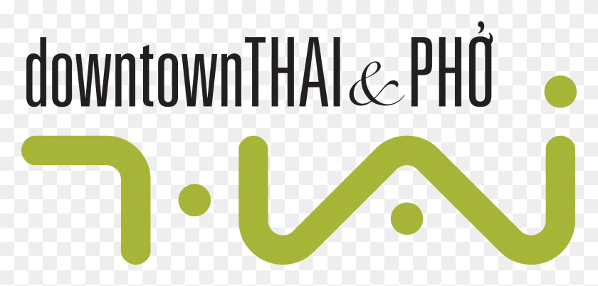 2400x1054 Downtown Thai Amp Pho A Amp A, Text, Alphabet, Symbol HD PNG Download