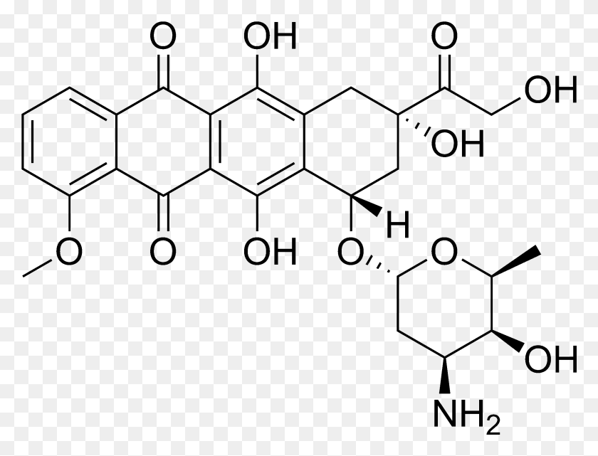 2460x1835 Химическая Структура Доксорубицина Структура Доксорубицина, Серый, Мир Варкрафта Png Скачать