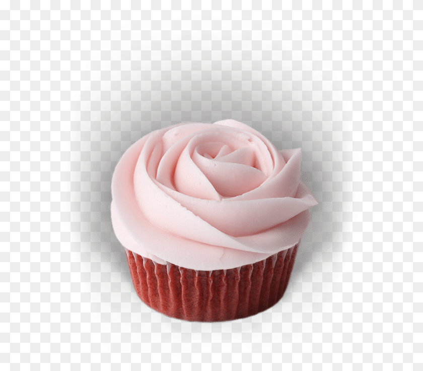 595x676 Dozen Pink Rose Cupcake Box Rose Cupcake, Cream, Cake, Dessert HD PNG Download