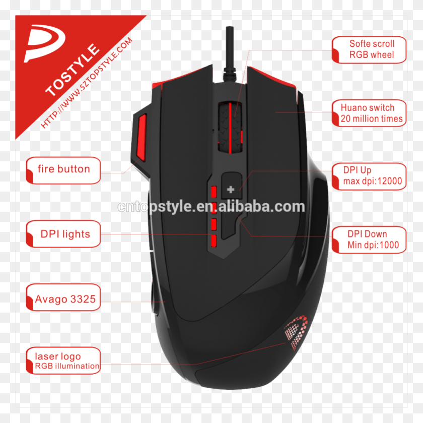 1000x1000 Dp 813 High Quality Macro Gaming Mouse Mouse, Computer, Electronics, Hardware HD PNG Download