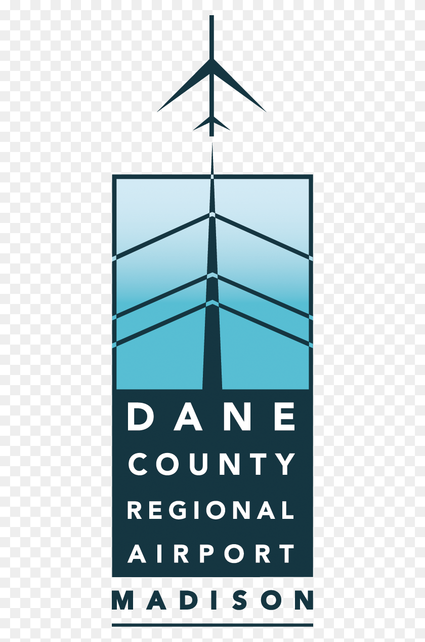 398x1207 Dpi Vertical Logo Dane County Regional Airport Logo, Word, Alphabet, Text HD PNG Download