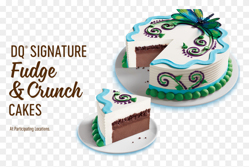 918x591 Dq Signature Fudge Amp Crunch Cakes At Participating Dq Fudge And Crunch Cake, Dessert, Food, Birthday Cake HD PNG Download