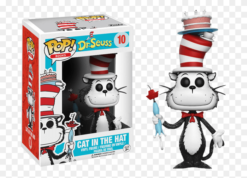 699x545 Dr Box Lunch Cat In The Hat Funko Pop, Toy, Label, Text HD PNG Download