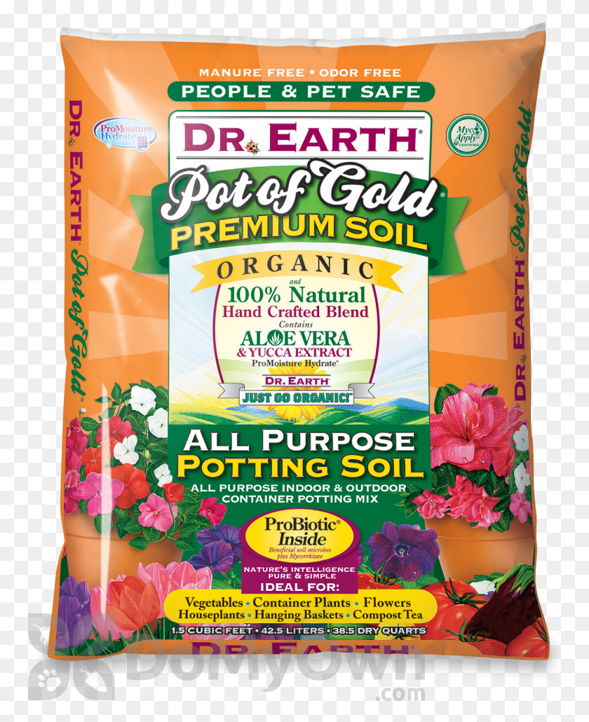 762x970 Dr Earth Pot Of Gold All Purpose Organic Potting Soil Organic Potting Mix, Food, Plant, Bowl HD PNG Download