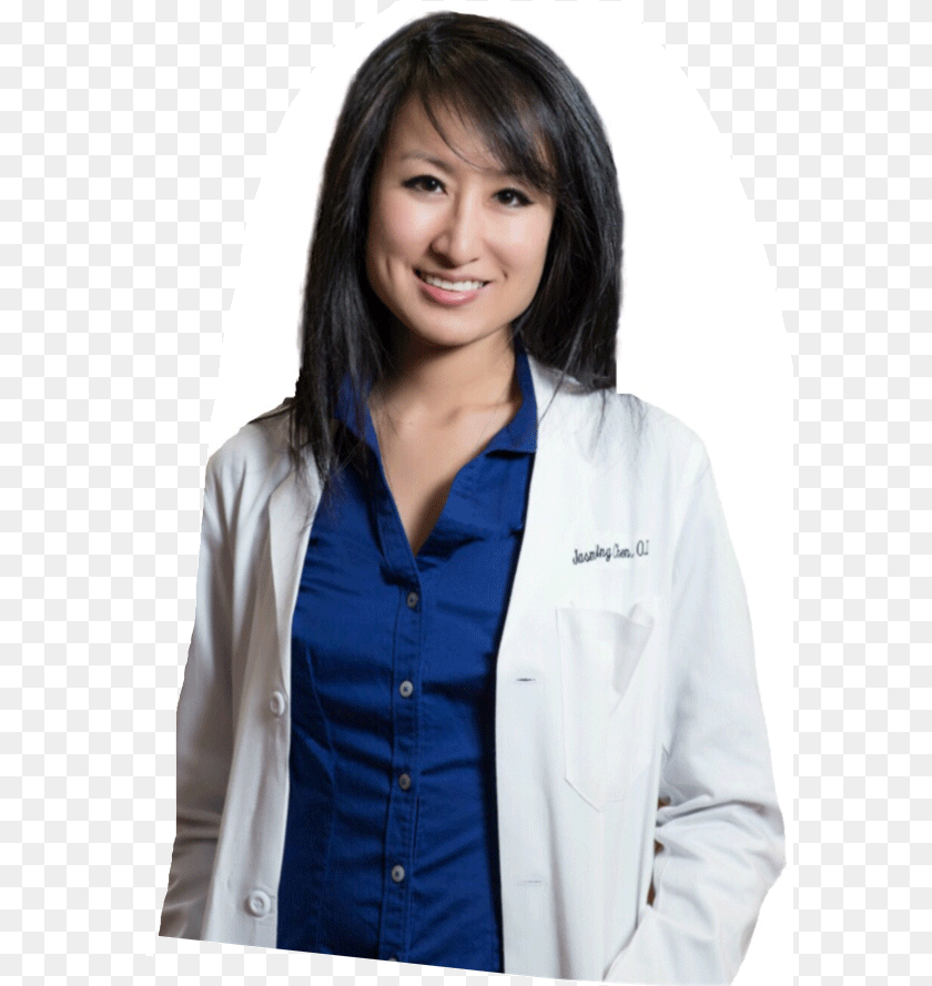 590x889 Dr Jasmine Chen Optometry 1 Jasmine Chen Od, Clothing, Coat, Shirt, Lab Coat Transparent PNG
