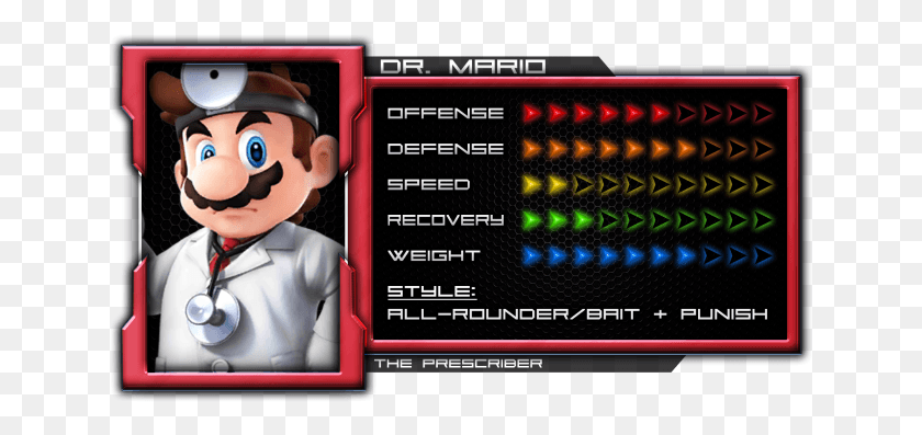 642x337 Dr Mario Mario Stats Smash Bros, Scoreboard, Person, Human HD PNG Download