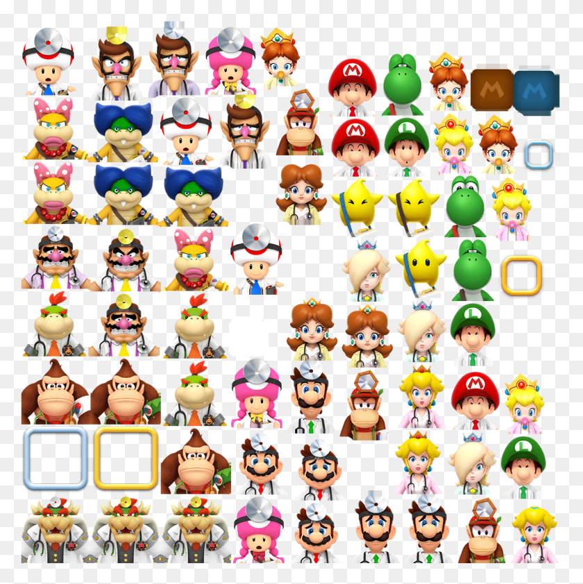 1017x1020 Dr Mario World Personajes, Super Mario, Juguete, Persona Hd Png