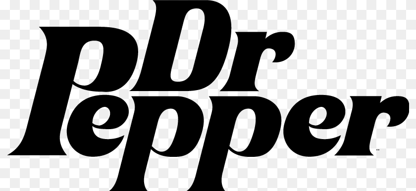 Dr Pepper Font Gray Transparent PNG
