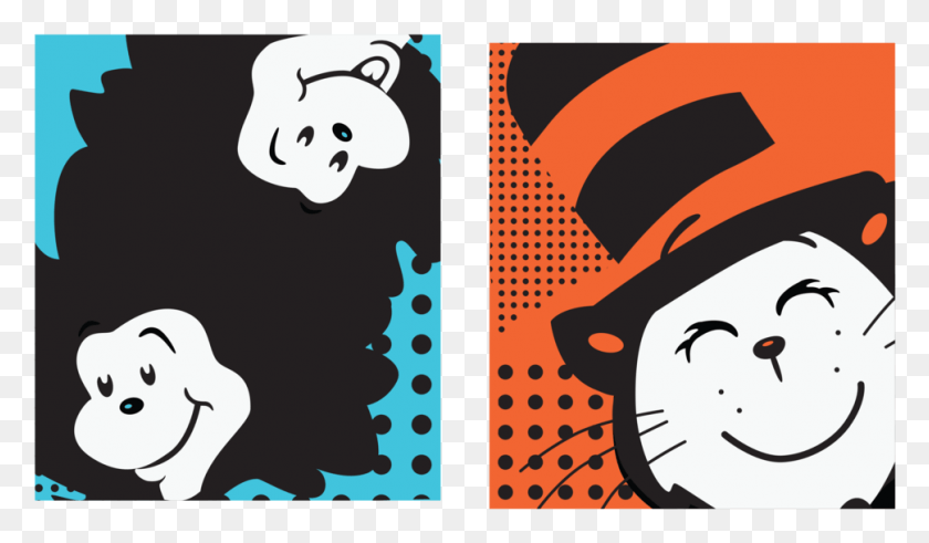 970x536 Dr Seuss Clipart Cartel De Dibujos Animados, Panda Gigante, Oso, La Vida Silvestre Hd Png