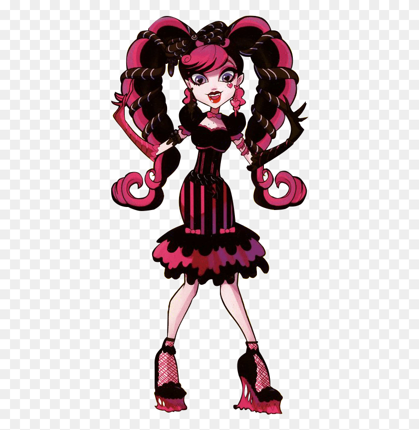 397x802 Draculaura In Crazy Outfit And Hair Draculaura Monster High Character Outfits, Graphics, Costume HD PNG Download