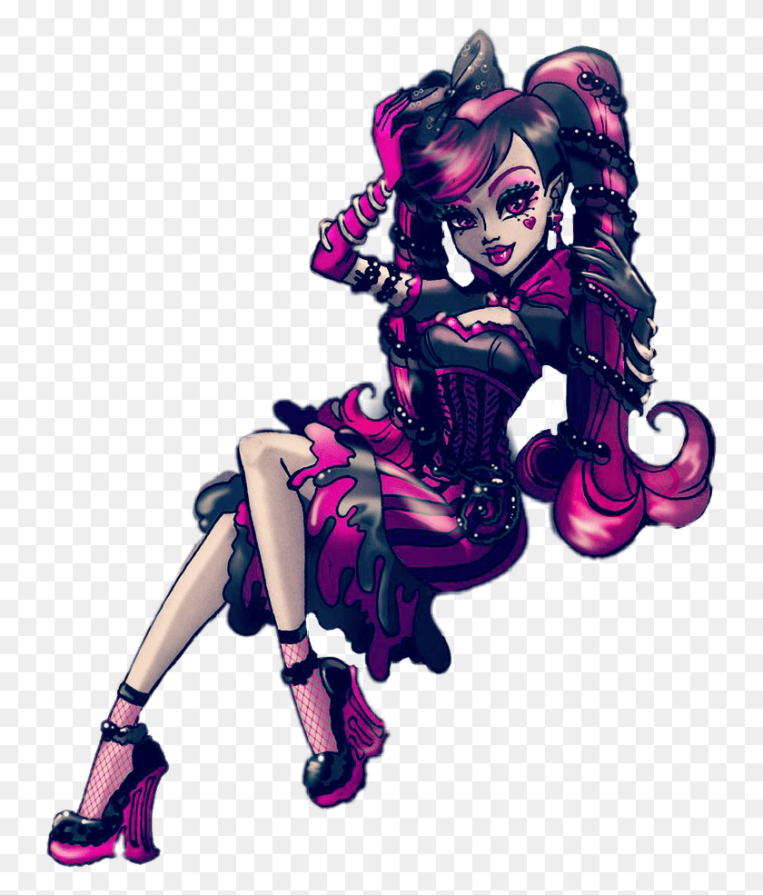739x925 Draculaura Sweet Monster High Illustration, Graphics, Costume HD PNG Download