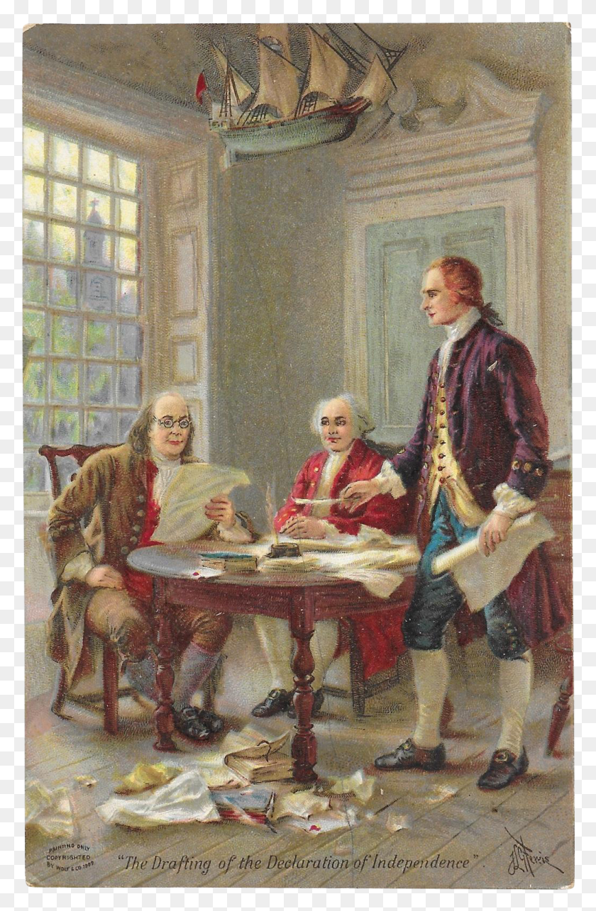 1033x1623 Drafting Of The Declaration Of Independence Benjamin Franklin John Adams Thomas Jefferson, Person, Human HD PNG Download