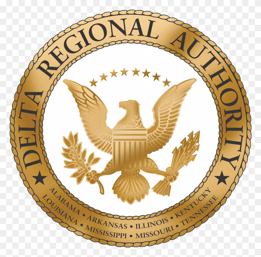 1567x1539 Dragoldseal White Background Delta Regional Authority Logo, Symbol, Trademark, Chandelier HD PNG Download
