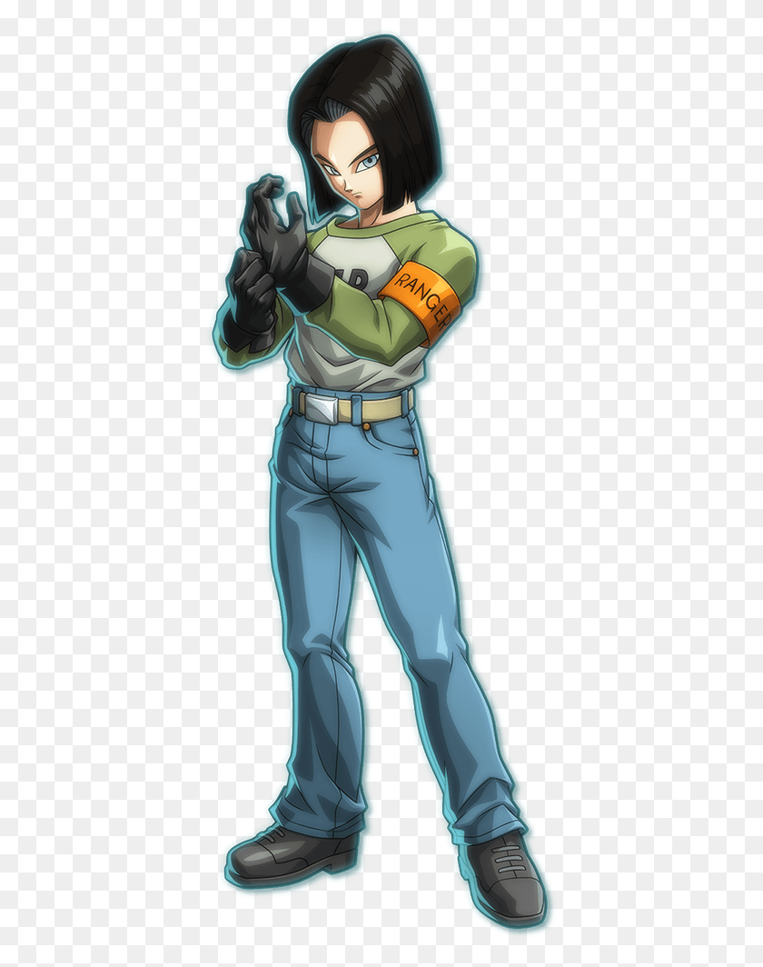 387x1004 Dragon Ball Fighterz Dragon Ball Fighterz Android, Person, Human, Hand HD PNG Download