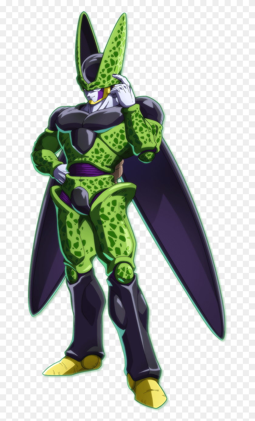667x1328 Dragon Ball Fighterz Perfect Cell, Toy, Cape, Clothing HD PNG Download