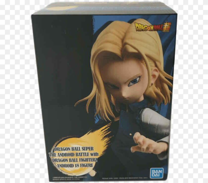 596x739 Dragon Ball Super Android 18 The Dragon Ball Fighterz Android 18 Figure, Person, Face, Head, Book Transparent PNG