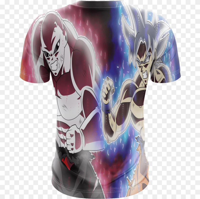 679x839 Dragon Ball Super Goku Vs Jiren Fierce Battle Full, T-shirt, Shirt, Clothing, Person Clipart PNG