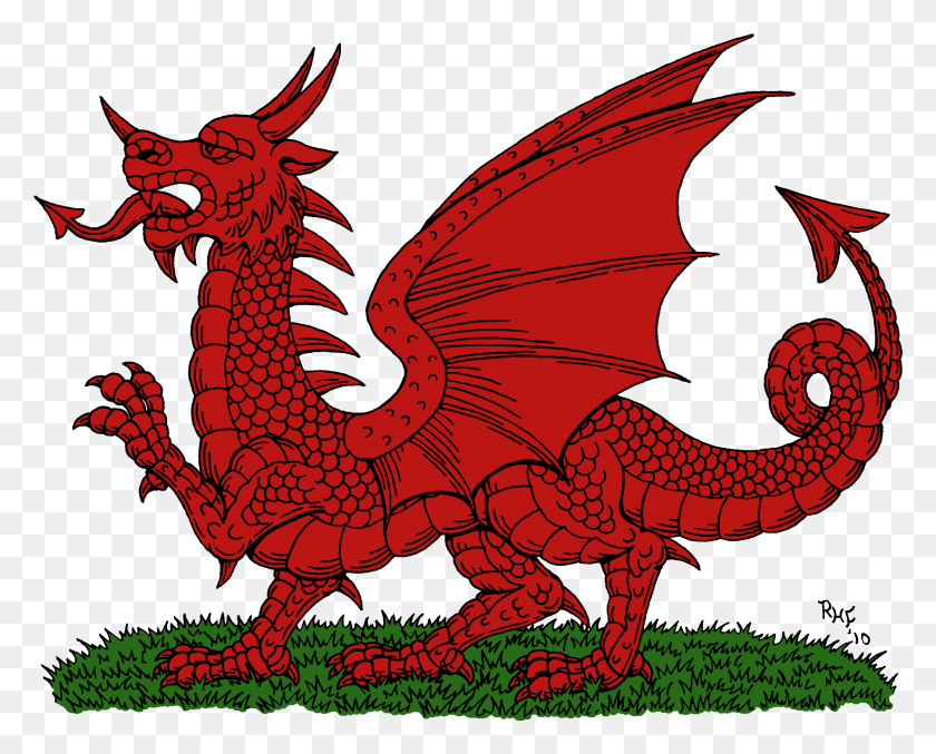 2431x1926 Dragon Clipart Historical Welsh Dragon HD PNG Download