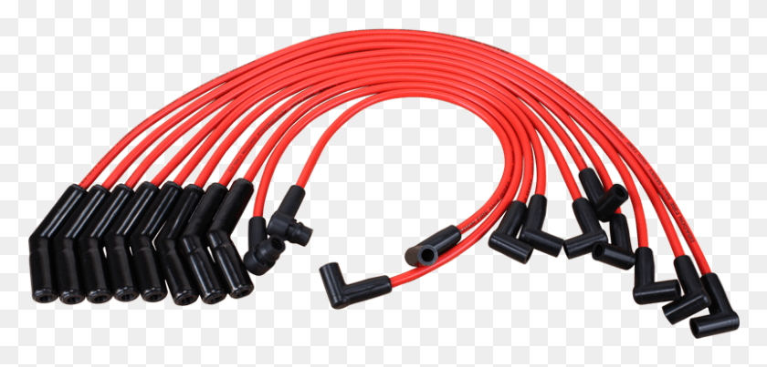 801x353 Dragon Fire Racing Ceramic Spark Plug Wire Set For Networking Cables, Cable HD PNG Download