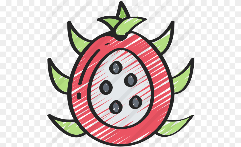 513x513 Dragon Fruit Food Icons Clip Art, Berry, Strawberry, Produce, Plant Sticker PNG