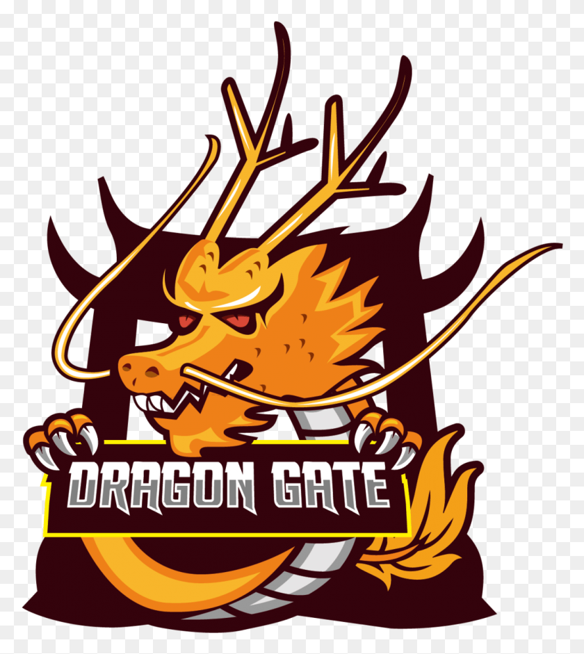 1063x1201 Descargar Png / Dragon Gate Team Lol, Fuego, Llama, Texto Hd Png