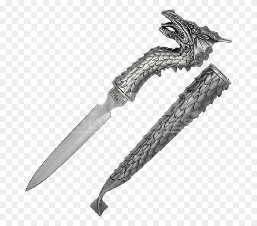 680x680 Ручка Ножа С Головой Дракона, Оружие, Оружие, Клинок Hd Png Скачать