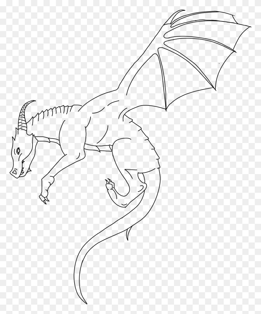 1250x1523 Dragon Lines Line Art, Gray, World Of Warcraft HD PNG Download