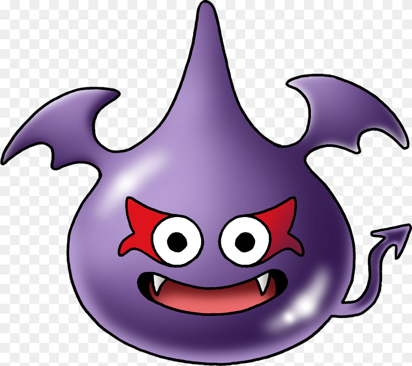 Dragon Quest Dragon Warrior Character Dark Slime, Purple Transparent PNG