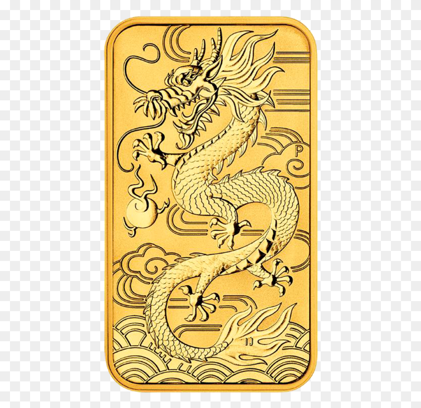 429x753 Dragon Rectangular 1Oz Gold Coin 2018 Motif 2018 Australian Dragon Rectangular 1Oz Silver Coins, Bird, Animal Hd Png