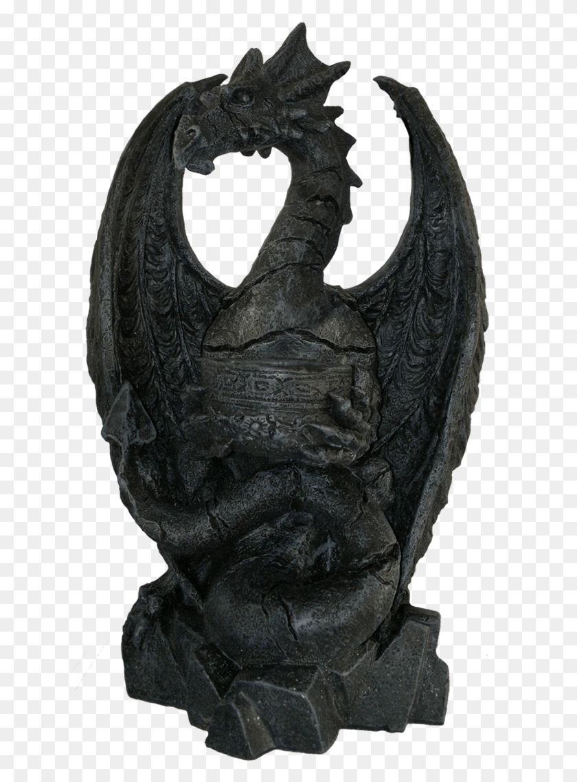 631x1079 Dragon Statue, Sculpture, Symbol HD PNG Download