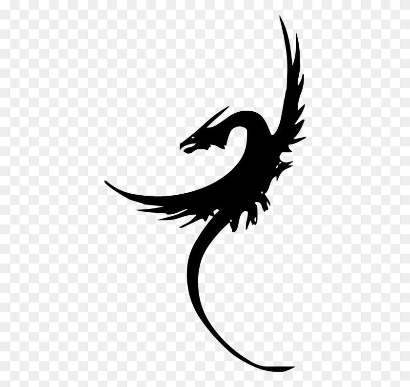 416x733 Dragon Tattoo Image Transparent Dragon Tattoo, Outdoors, Astronomy, Outer Space HD PNG Download