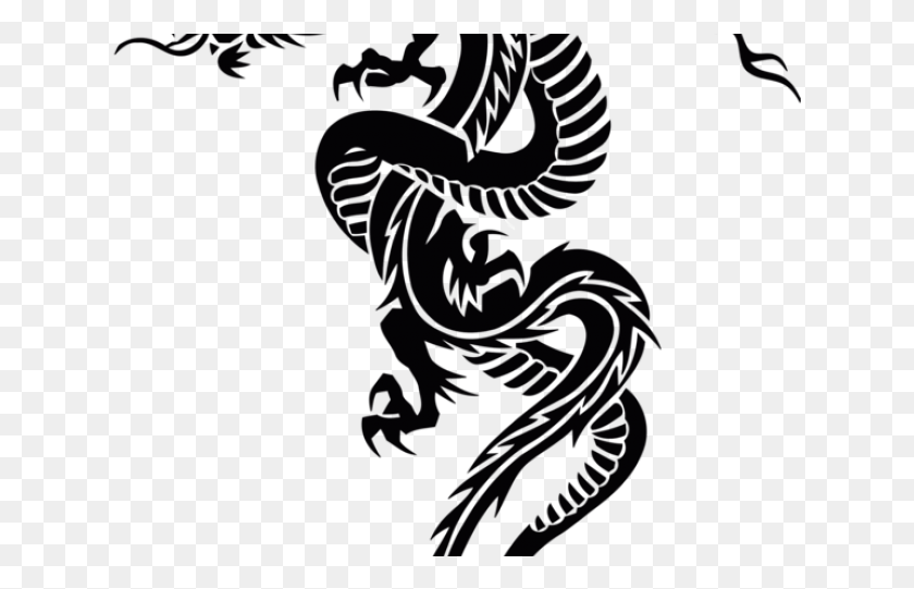 633x481 Дракон Татуировки Клипарт Змея Татуировка Дракона И Змея, Животное, Рептилия Png Скачать