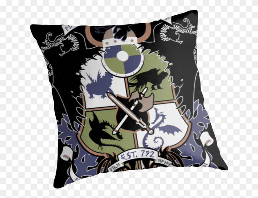 649x585 Dragon Training Crest Cushion, Poster, Advertisement, Analog Clock HD PNG Download