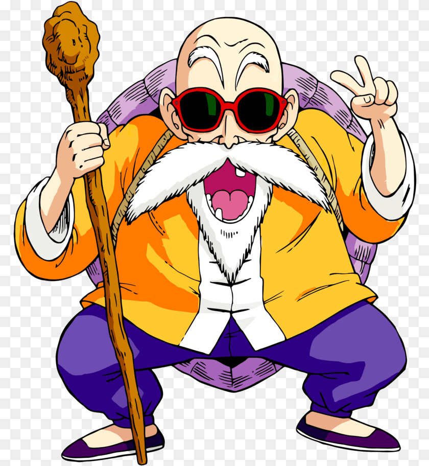 Dragonball Muten Roshi, Accessories, Baby, Person, Sunglasses Sticker PNG