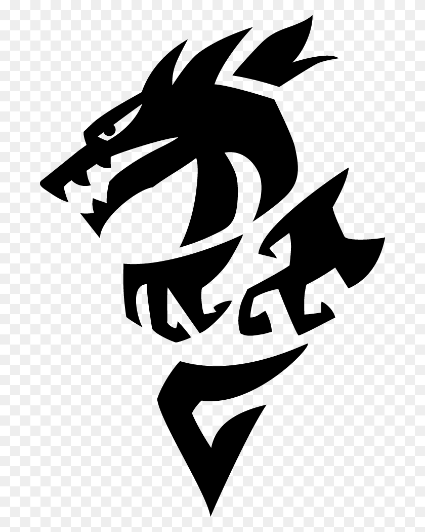 682x990 Логотип Дракона Влево Круглые Каменные Драконы Логотип, Трафарет, Символ, Текст Png Скачать