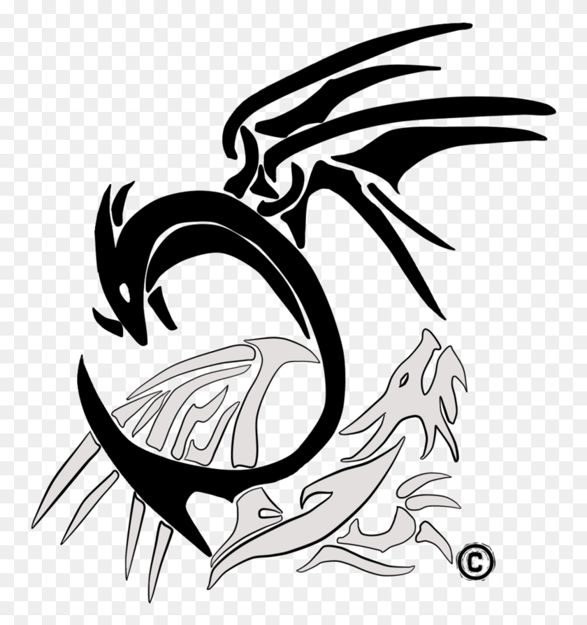 754x834 Логотип Dragonlore Studios От Dragonlore Logo, Птица, Животное, Дракон Png Скачать